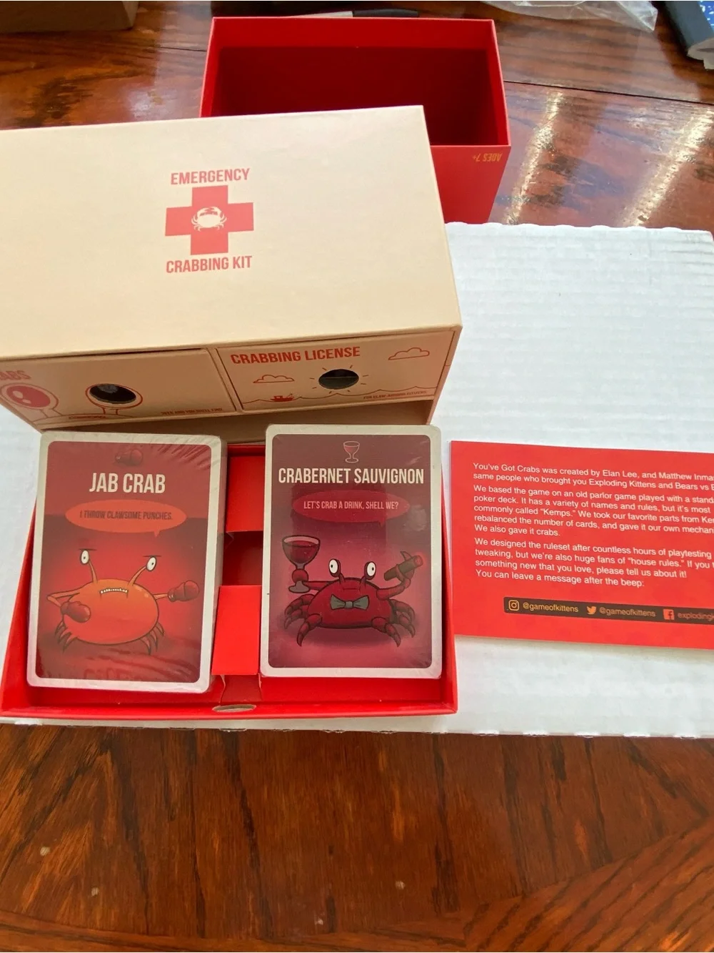 You’ve Got Crabs Party Game - Red